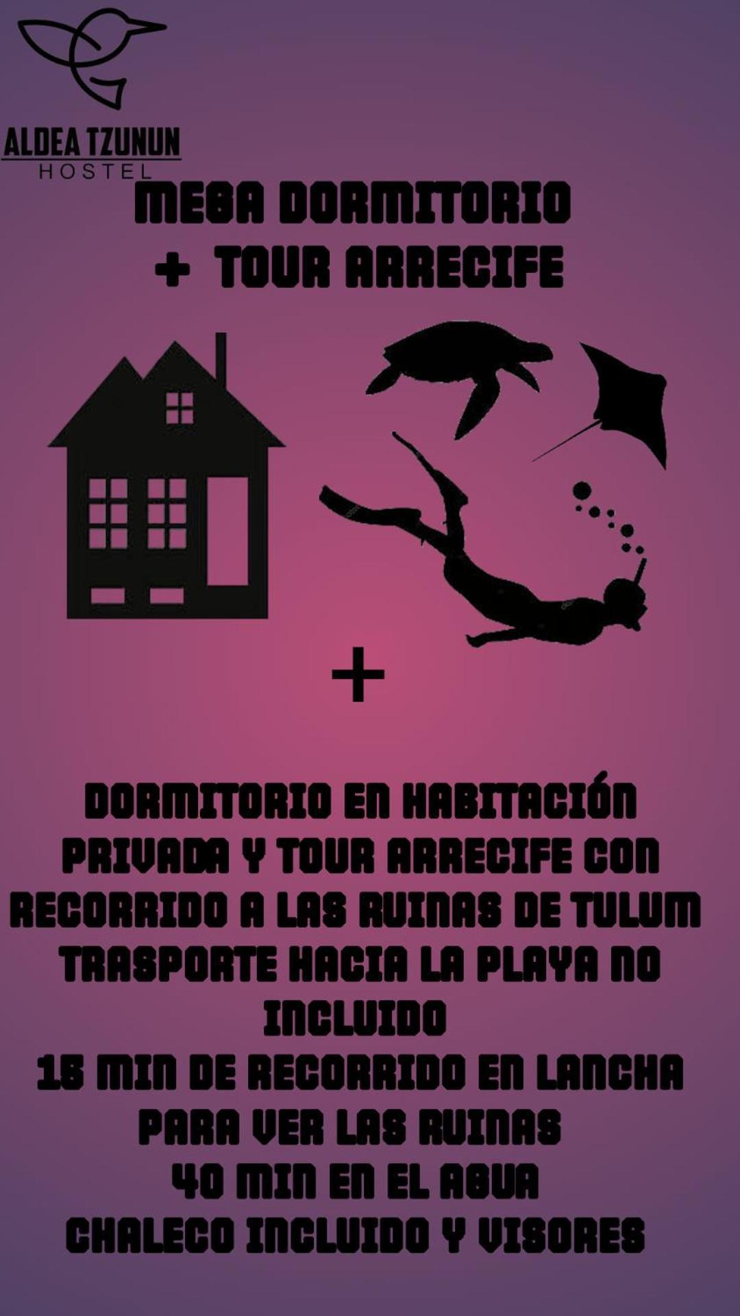 Aldea Tzunun Hotel Tulum Eksteriør billede